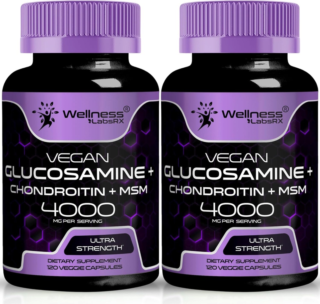 WELLNESS LABSRX glucosamina Chondroitin MSM - 4000mg - 240 Conde