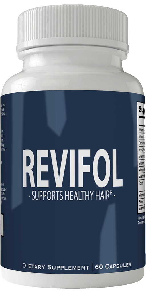 Revifol Hair Skin and Nails Supplement - Advanced Unique Hair Growth Vitamins and Minerals with Biotin - Gluten Free 60 Capsules - Hair Lash Skin and Nails Extra Strength Formula Growth Booster