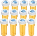 Lege Plastic Medicine Pillenflessen met Child Resistant Caps (12 Pack), 8 Dram Kleine Prescription Vial Medicine Containers Reizen pil flessen Duidelijke pil Case Organisators