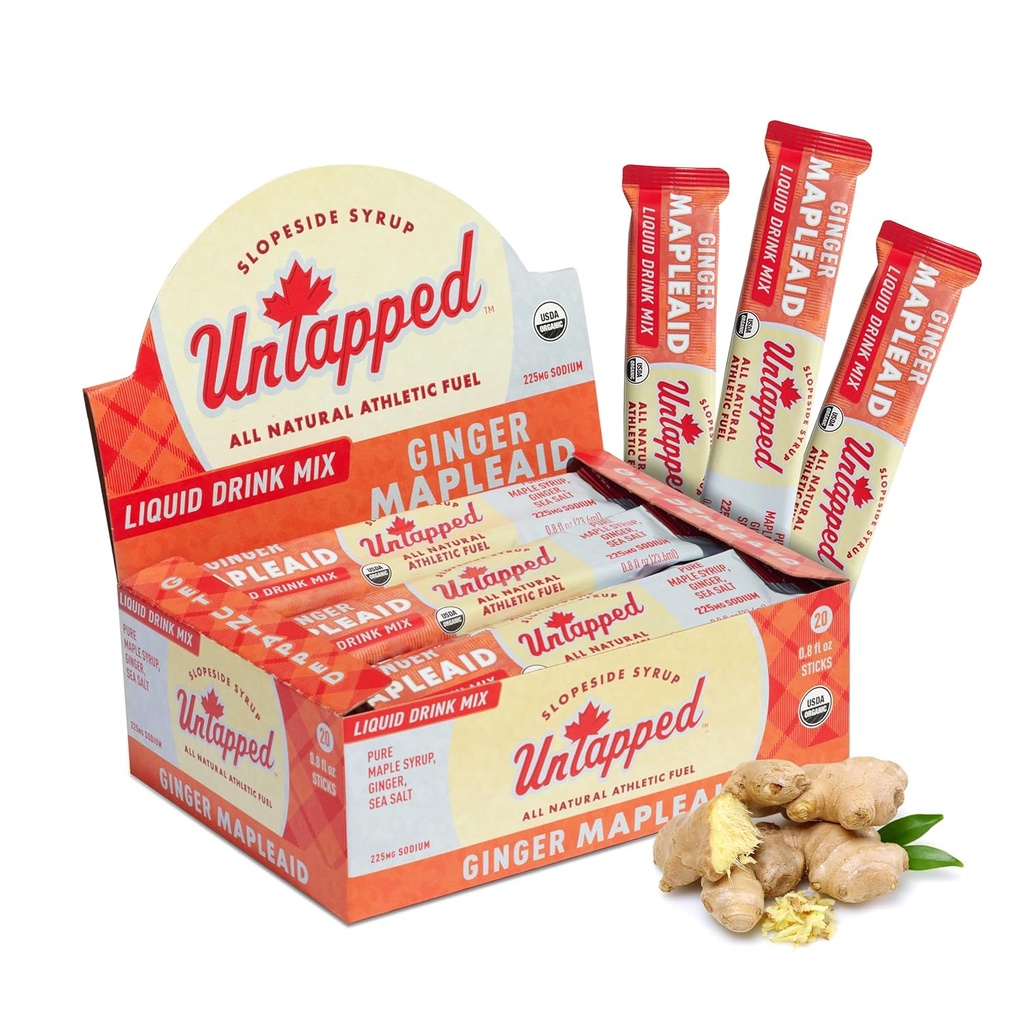 UnTapped Liquid Ginger Mapleaid - 개별적으로 포장 - 20 박스