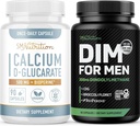 SMNutrition Mænds DIM tillæg med Calcium D- glucarate Note 124; Mandlig Hormon Balancing Bundle med DIM kompleks for mænd (60 Servere) og Vegan Gluten Free Non- GMO CDG supplement (90 Servere)
