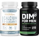 SMNutrition Men's DIM Supplement with Calcium D-Glucarate | Male Hormone Balancing Bundle with DIM Complex for Men (60 Servings) and Vegan Gluten Free Non-GMO CDG Supplement (90 Servings)