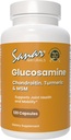 Sanar Naturals Glukozamina Chondroitin MSM Turmeric - Joint Support Supplement for Knees, Back, Hands, and Body - Non-GMO, Gluten Free, 120 kapsułki