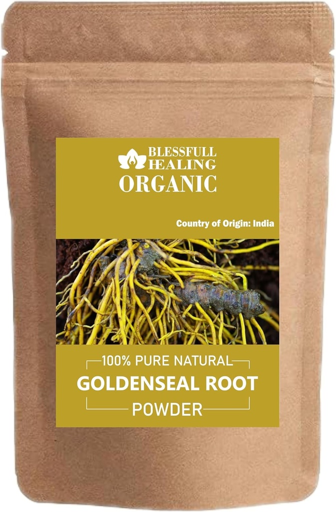 Organisk Goldenseal Root Powder 100% ren naturlig 100 gram / 3,52 oz