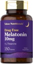 Tahoe Nutritionals Melatonin 10mg | 150 Tablets | with L-Theanine | 100% Drug Free Aid | Vegetarian, Non-GMO, Gluten Free Supplement
