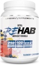 Rehab High Performance Intraworkout Formula 10g BCAA & EAA – Carb10 | Enhance Recovery & Hydration | Keto Friendly | 25 Servings (Blueberry Lemonade, 25 Serving)