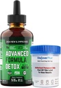 Salutem Vita ™ Liquid Advanced Formule Detox - Detox Kit s testovacím pohárem: Liquid Dieter Supplementary for Total Body Cleanse - Doplněk pro odstranění toxinu - 1 balení - 2 Fl Oz (20 servisů)