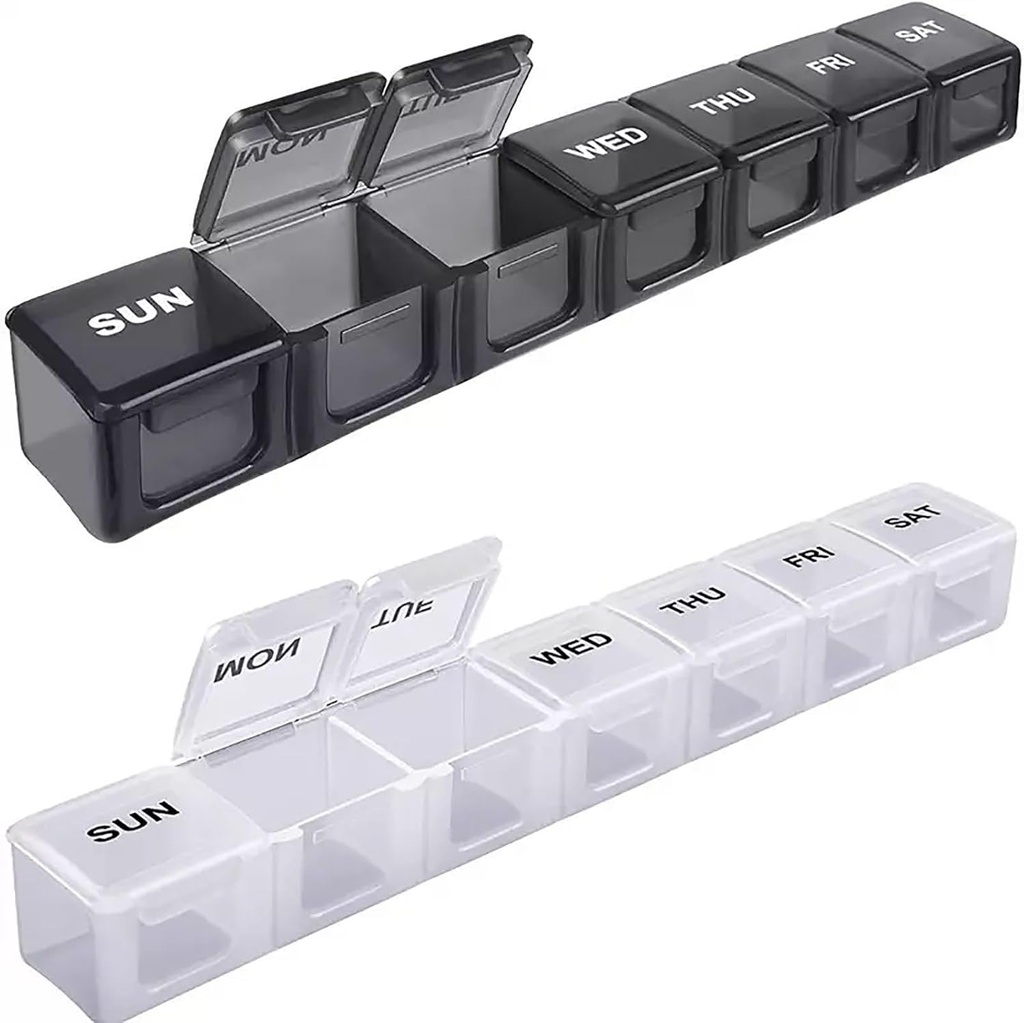 Box tablete; 7 dni Compartment Box; Pametne tablete Dispenser; Plastične tedenske tablete vsebnik; 7 dan Jumbo tablete škatle