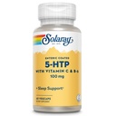 SOLARAY 5 HTP Supplement with Vitamin C & B-6 - Sleep Supplement and Serotonin Synthesis Support - Lab Verified, 60-Day Money-Back Guarantee - 60 Servings, 60 Enteric Coated VegCaps