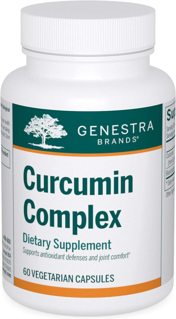 Genestra Brands Curcumin Complex | Куркумин и добавка черного перца | 60 капсул