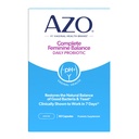 AZO Complete Feminine Balance Daily Vaginal Probiotics for Women, Clinically Proven to Help Protect Vaginal Health, Helps balance pH and yeast, 60 Count