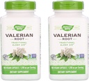 Naturako bidea Valerian Erroa 1.590 Milligramak Lo-laguntza tradizionalak osagarri dietetiko gisa (180 Vegan kapsulak) 2. paketea