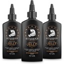 Bossman Jelly Beard Oil for Men 3 Pack (12 oz in Total, Stagecoach Scent) - 천연 재료로 부드럽고 습기를 공급 및 조건
