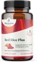 BIOACTIVE NUTRIENTS Red Rice Plus gehigarria - 240 kapsula begetal - Turmeric, Piper Beltza, Cayenne Pepper, Ginger Root eta Rosemary - Cholesterol euskarria