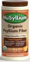 NuSyllium Psyllium Husk 분말, USDA 유기, 30.5 Oz의 브라운 설탕을 가진 규정식 섬유 보충교재는, 소화 건강* 자연적인 오렌지, 72의 서빙을 돕습니다