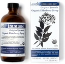 Organik Elderberry Syrup - Anthoimun - Suplemen Dukungan Ammune untuk Dewasa dan Anak - USDA Organik, Ultra- Premium Black Elderberry Formula (8 Oz) 48 Hamba