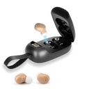 Hörapparater för seniorer, laddningsbara hörapparater med bulleravbokning, Hörande förstärkare 16 kanaler In-Ear Hearing Aids för hörselnedsättning, med Power Display Charger Case.
