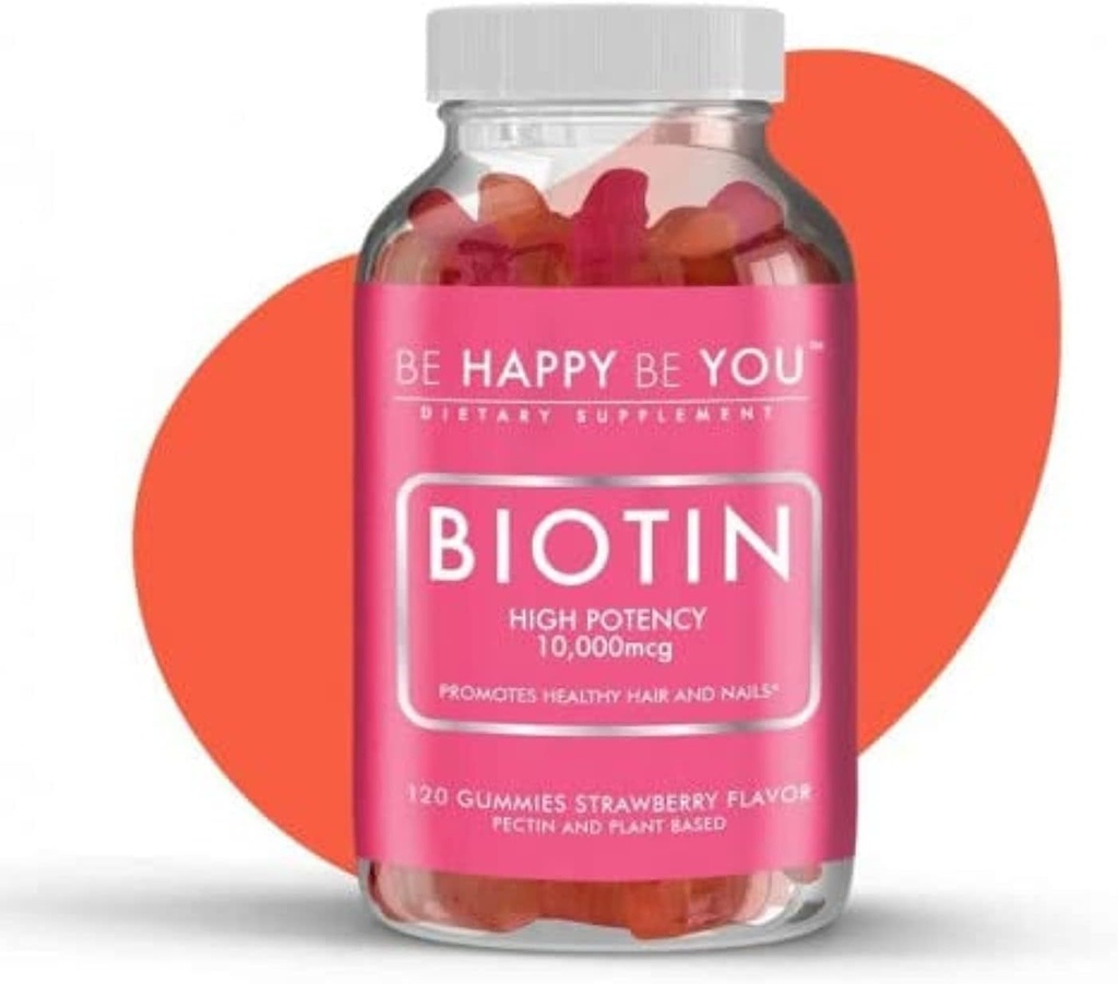 Biotin, BE HAPPY BE YOU, 120.0 Count, (Paket 1)