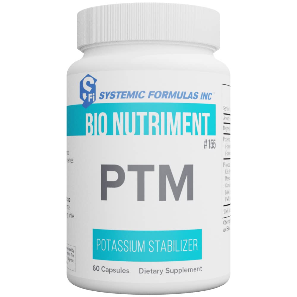 Systemic Formulas PTM Potassium Stabilizer 60 Capsules Bio Nutriment #155.