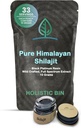 Holistic Bin Shilajit Giyim - Himalaya Fulvic & Trace - Black Platinumhopper - Shilajit Ekstraksiyon - Sıvılara Mix - Spoon Dahil - 10g