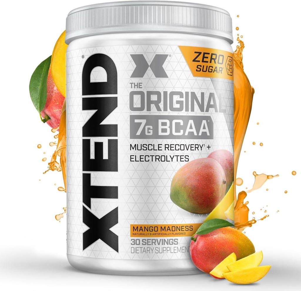 Xtend XTEND Original BCAA Toz 7g BCAA və 2.5g L-Glutamine, Sugar Free Post Workout Muscle Recovery Drink with Amino Acids for Men & Qadınlar üçün, 30 Xidmət