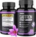 DMoose Saffron Extract (88,5 мг) - Улучшение энергии, поддержка здоровья глаз - Не-ГМО Шафрановая добавка для мужчин и женщин - 60 капсул (2 месяца) (60 граф)