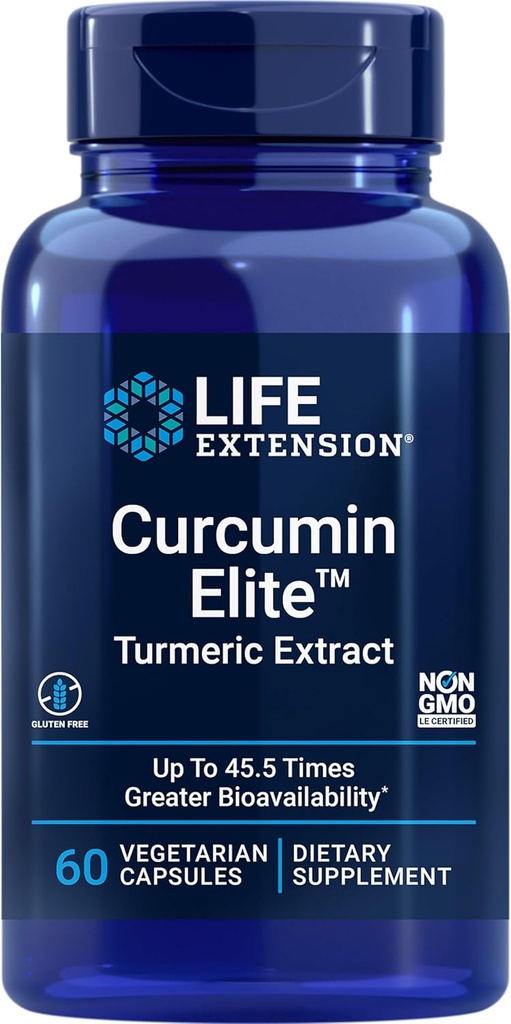 寿命延长 Curcumin 精英图解, 60 计数
