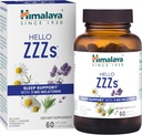 Himalayaello ZZZs, 60 Day Supply - Herbal sleep supplement with Melatonin, GABA, L-Theanine, Lavender, Chamomile and Lemon Balm - Vegan, Non-GMO, Gluten Free, 60 Capsules