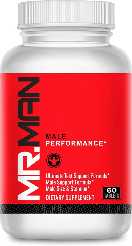 Mr Man masculino alargamento comprimidos- tamanho reforço Suplemento para homens- Adicionar mais de 3 em 90 dias- 60 comprimidos