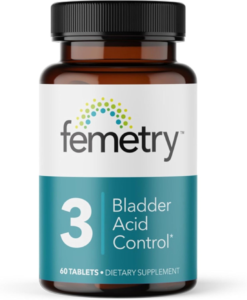 LifeSeasons Femetry Bladder Acid Control - Dukung Interstitial Cystitis - Mengurangi Acidity Urine dalam The Bladder - Ease Flares disebabkan oleh Makan atau Minum Foods - 60 Tablet