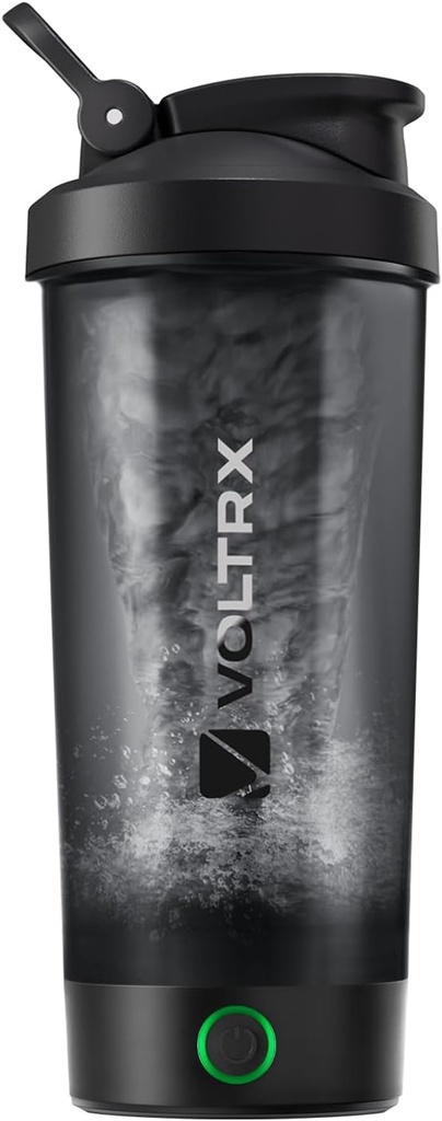 VOLTRX Protein Shake Bottle, Merger USB C Rechargable Electric Protein Shake Mixer, Shaker Cups for Protein Shakes and Meal Replacement Shakes, BPA Free, 24oz