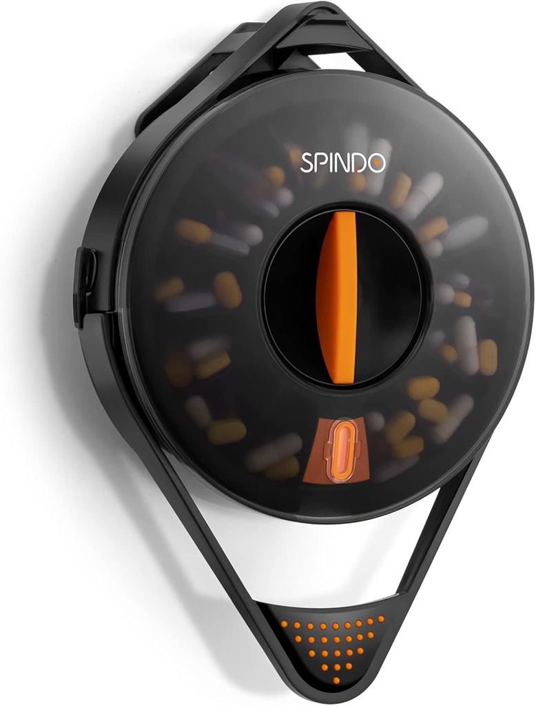 Fullicon týždenné pilulky Dispenser Organizátor so 14 veľkými oddeleniami a detským prof. zámkom, Spindo Medicine Dispenser-Dispense Vitamín/tableta/Doplnok pre staršie osoby/Amnézia/Demencia