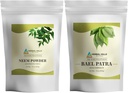 HERBAL HILLS Neem Blatt Pulver und Bilva Bael Blatt Pulver Pack von 2 Combo