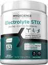 MYOXCIENCE Electrolyte STIX | Kreatiinelektrolüütpulber | Treeningust ja lihaste arengust taastumine ilma tõelise soolata (maitsestamata) (Jar 45 ct)