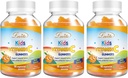 Lovita Vegan Vitamina C Gummies para crianças, Grande fórmula baseada em plantas de degustação, Imune Function Support com vitamina C 150mg por serviço diário & Xilitol, Natural sabor laranja, 90 chicletes (Pacote de 3)