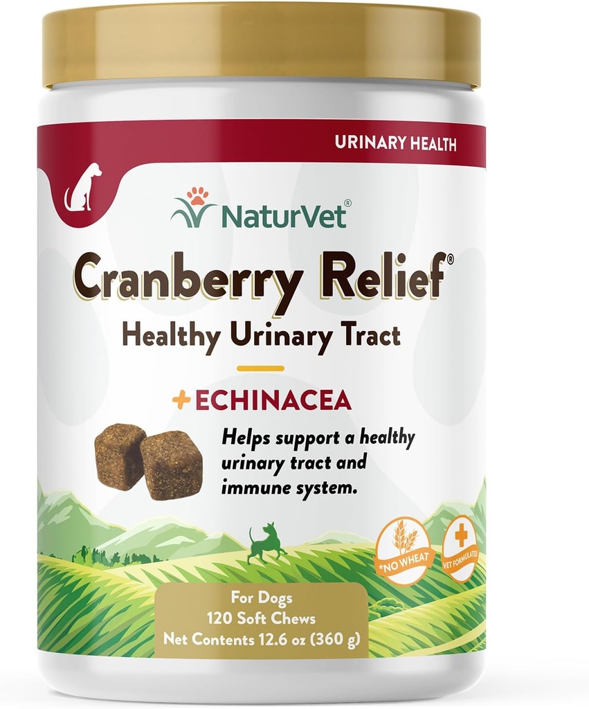 NaturnVet – Cranberry cellow Plus Plus Echinacea – ช่วยสนับสนุนระบบ Urinaryd & Immune - 120 เคี้ยวนุ่ม