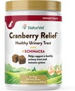 NaturVet - Cranberry Relief Plus Echinacea - helps Support a Healthy Urinary Tract ' Immune System – 120 Soft Chews