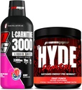 PROSUPPS L-Carnitine 3000 Stimulant Liquid Shots (Berry) e Mr. Hyde Signature Series Pre-Workout Energy Powdered Drink (Fruit Punch) Bundle