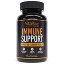 VitaRaw Immune Support Vitamins - Elderberry with Zinc, Vitamin C, and Garlic for Adults - Sambucus Black Elderberry Capsules & Echinacea Immunity Renewal Complex