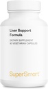 Supersmart - Liver Support Formula (Advanced Formula) - Silymarin Milk Thistle, L-metionine, Alennettu Glutatione, Picrorhiza Kurroa, Artisoke ...