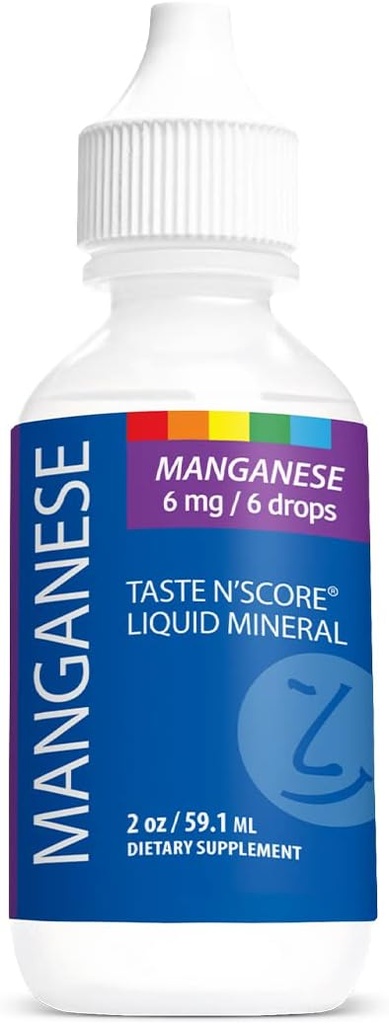 Dastatu N' Score Manganese Liquid Ionic Mineral gehigarria; % 100 Pure; 6 mg; 118 zerbitzari