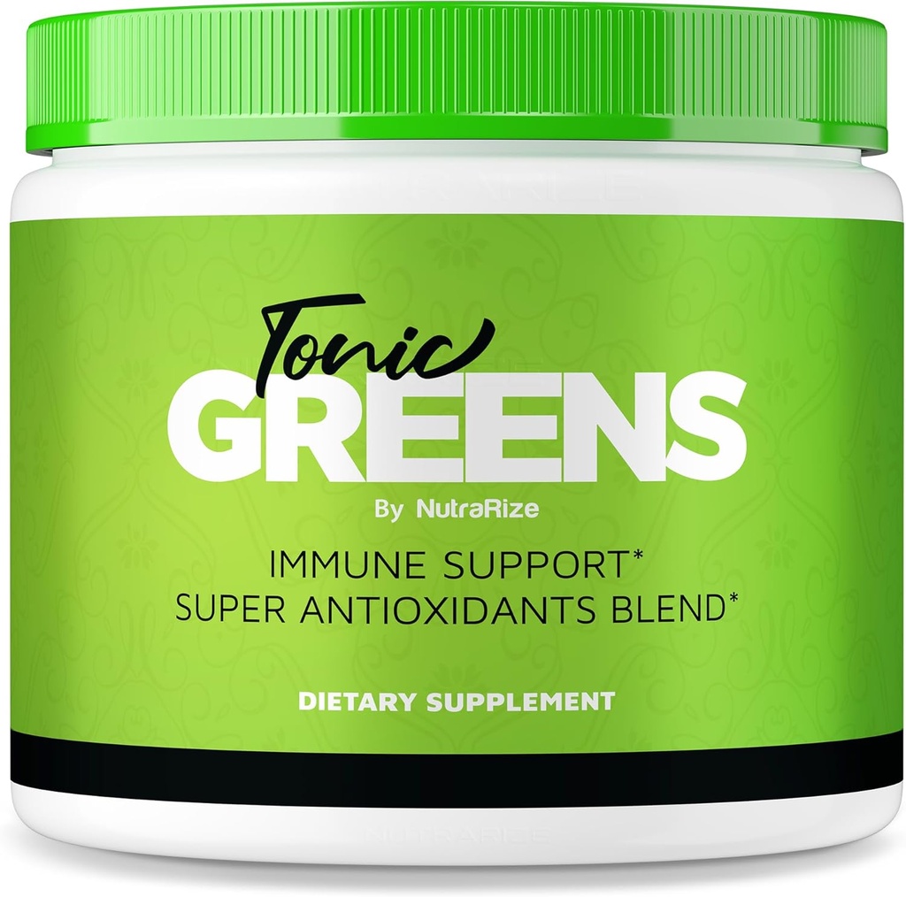 Tonic Greens, Immune Support için bir Jar'da Tüm Doğal Supplement, Vücuta Hoş Yol, Sağlık ve Sağlık Yorumları için Tonic Green Toz (30 Hizmet)