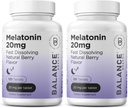 Melatonin 20mg Fast Dissolve Tablets - High Potency, Fast acting, Natural sleep Support - sleep Aids for Adults - Non-Groggy, Drug-Free Formula - 120 sleeping Pills - Pack of 2