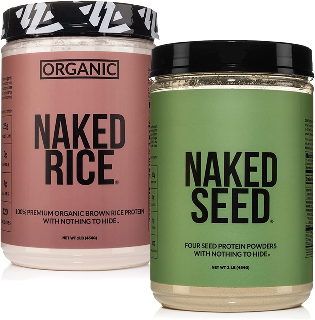 NAKED Vegan Protein Bundle Seed a 1LB Rice