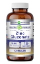 Amazing Formulas Zinc Gluconate Supplement | 50 Mg Per Serving | Tablets | Non-GMO | Gluten-Free | Made in USA (120 Count)