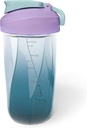 garrafa agitador de proteína mantém até 20 onças, sem bola de mistura ou Whisk, BPA livre, pré-treino portátil Whey Protein Drink Cup,Blender shaker garrafa para misturar coquetéis, smoothies, shakes (azul)