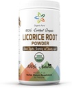 Organic Aura Licorice Root Toz 16Oz -1Lb. Natural Digestive və Immune Support. Ümumi sağlamlığı artırır. 100% Daxili və Raw Superfood. No GMO. Gluten Pulsuz.
