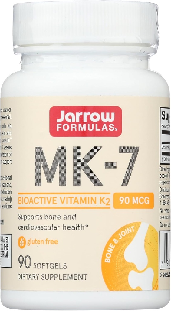 Jarrow Formules MK-7, 90 mcg, 90 Softgels