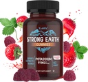 Yumvs Kalium Supplement Gummies - Strawberry Flavor - 99 mg (som kaliumcitrat) per servering - Understøtter elektrolytbalance - Vegetarisk Kosher Halal Gluten Gratis Pure Kalium Gummies (60 Greve)