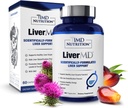 1MD Nutrition LiverMD - Suplemento de suporte de fígado .Siliphos Milk Thistle Extract & NAC - Suporta energia saudável, imunidade e saúde geral - Limpeza e suporte do fígado .